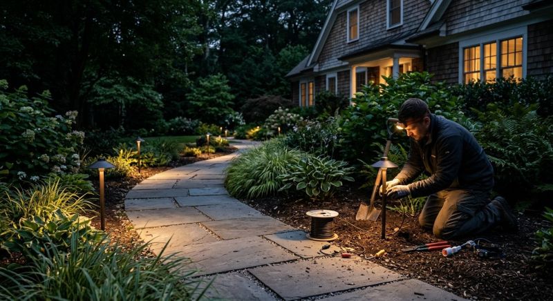Stone Walkway Installation